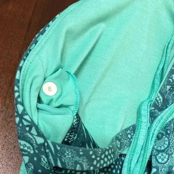Lululemon Twist and Toil Tank Heathered Bali Breeze/Pretty Lace Bali Breeze - Picture 5 of 9